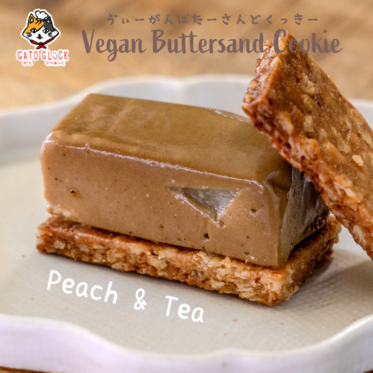 【桃と紅茶】ヴィーガンバターサンドクッキー